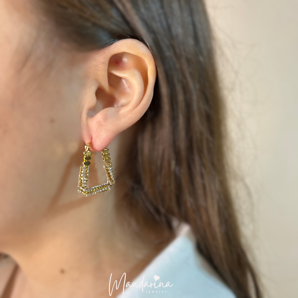 Square earrings