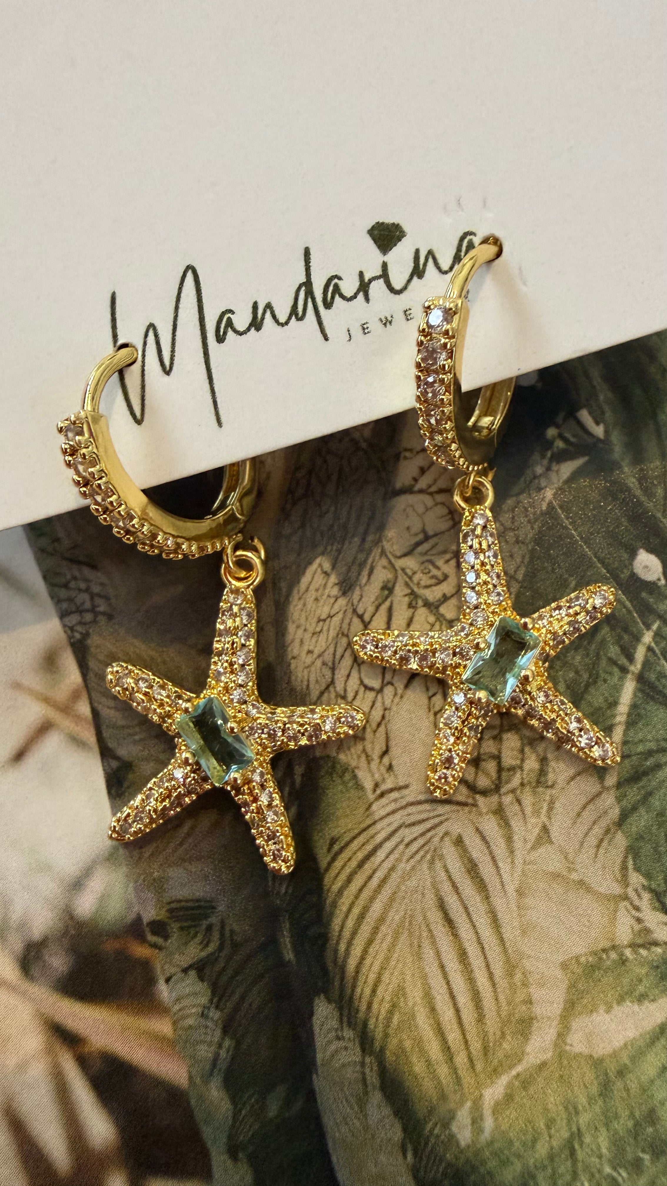 Aretes estrella de mar