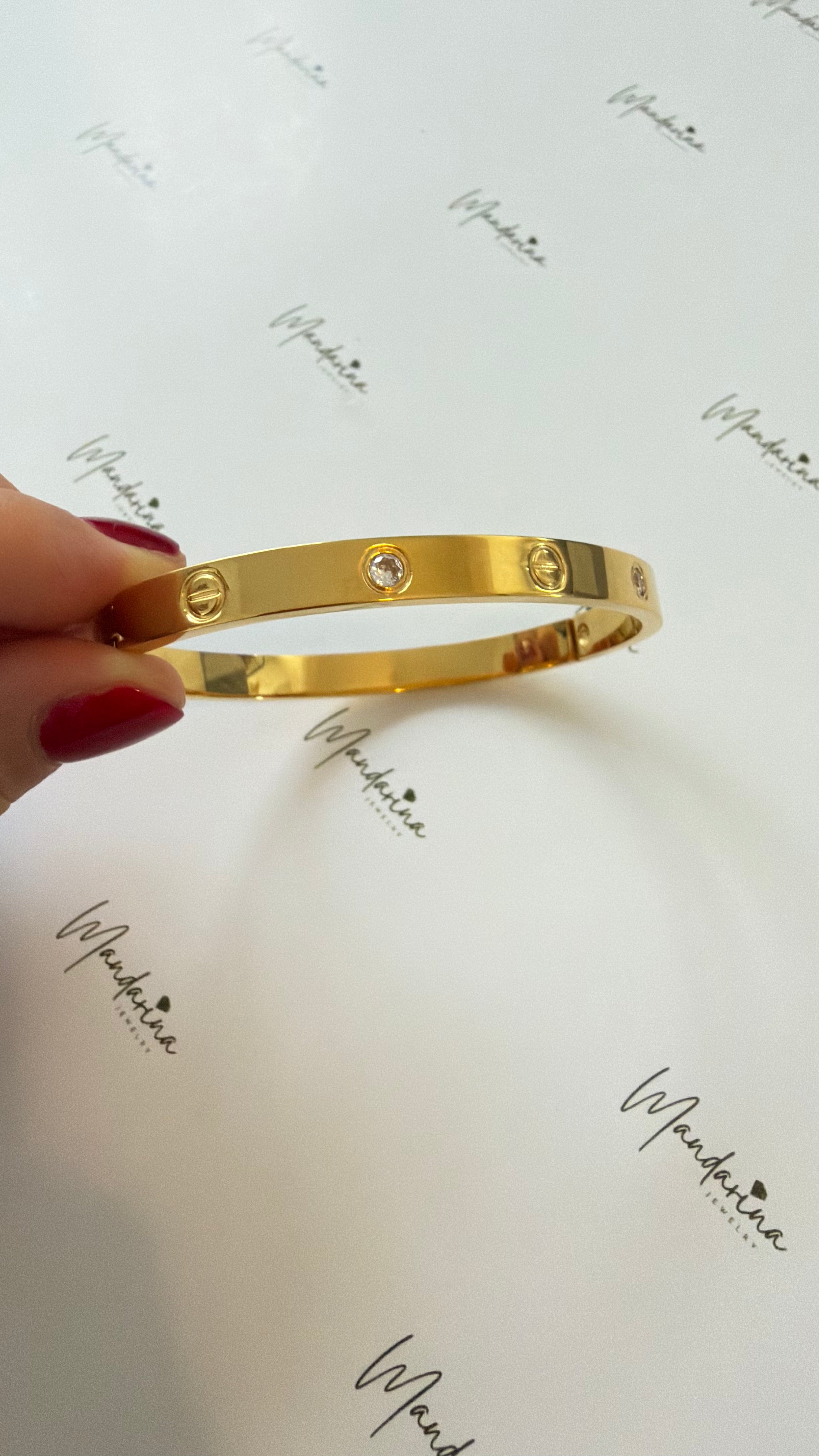 Brazalete tipo cartier