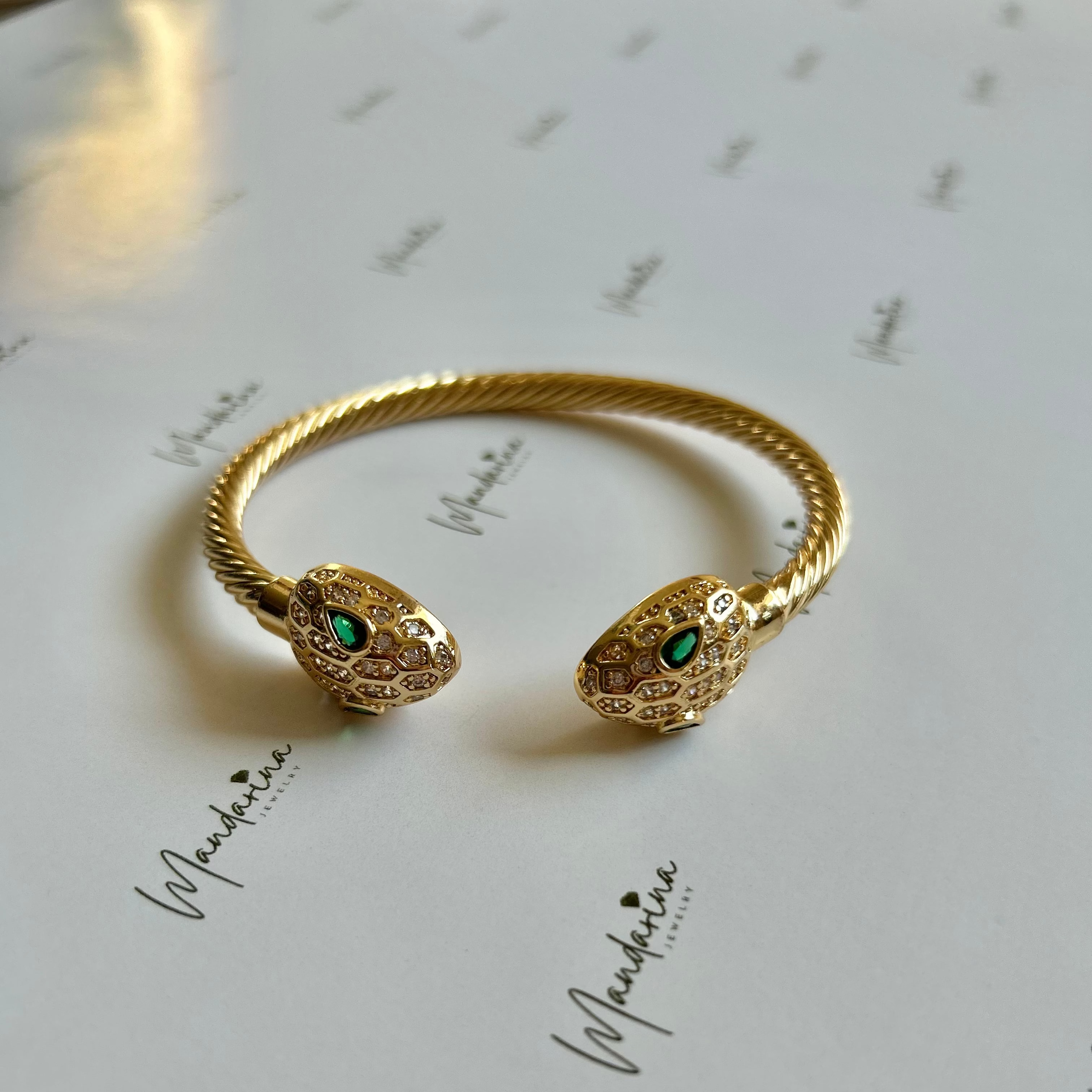 Brazalete green snake